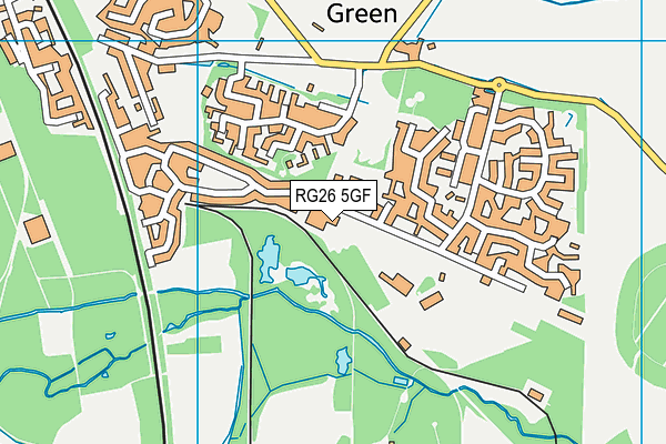 RG26 5GF map - OS VectorMap District (Ordnance Survey) RG26 5GF map - OS VectorMap District (Ordnance Survey)