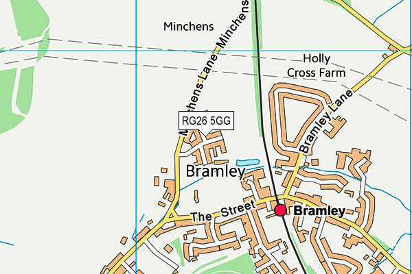 RG26 5GG map - OS VectorMap District (Ordnance Survey)