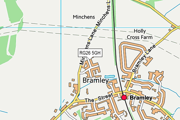 RG26 5GH map - OS VectorMap District (Ordnance Survey) RG26 5GH map - OS VectorMap District (Ordnance Survey)