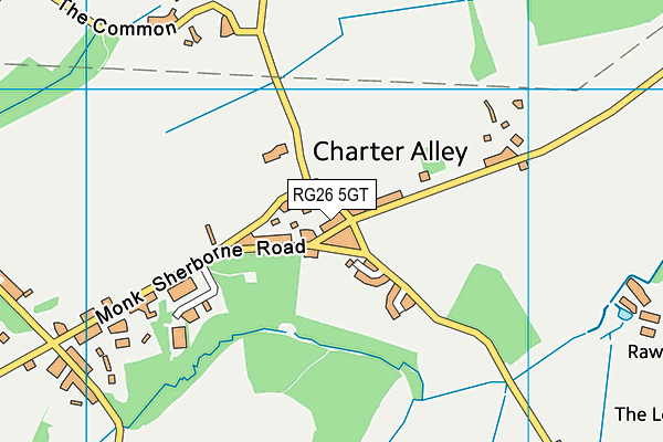RG26 5GT map - OS VectorMap District (Ordnance Survey) RG26 5GT map - OS VectorMap District (Ordnance Survey)