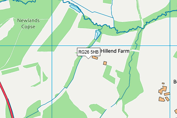 RG26 5HB map - OS VectorMap District (Ordnance Survey) RG26 5HB map - OS VectorMap District (Ordnance Survey)