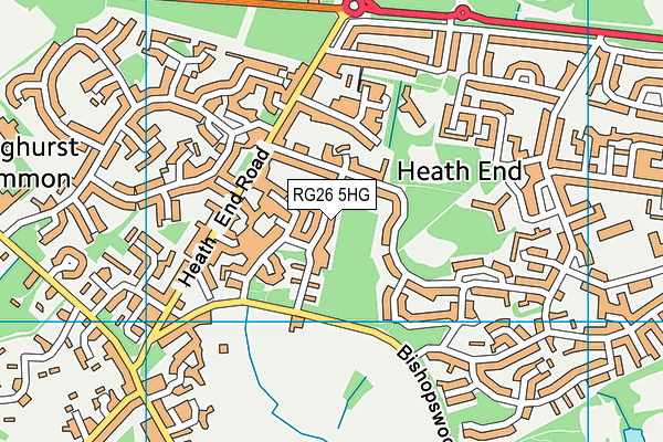 RG26 5HG map - OS VectorMap District (Ordnance Survey) RG26 5HG map - OS VectorMap District (Ordnance Survey)