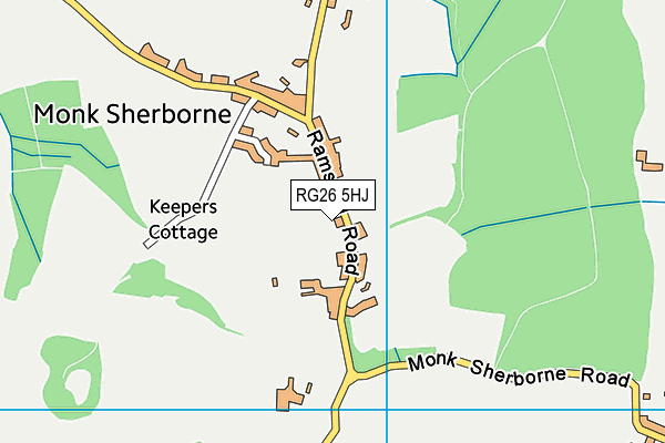 RG26 5HJ map - OS VectorMap District (Ordnance Survey) RG26 5HJ map - OS VectorMap District (Ordnance Survey)