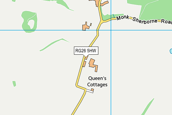 RG26 5HW map - OS VectorMap District (Ordnance Survey) RG26 5HW map - OS VectorMap District (Ordnance Survey)