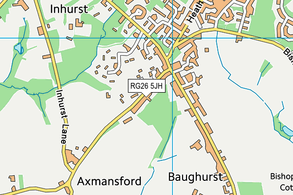RG26 5JH map - OS VectorMap District (Ordnance Survey) RG26 5JH map - OS VectorMap District (Ordnance Survey)