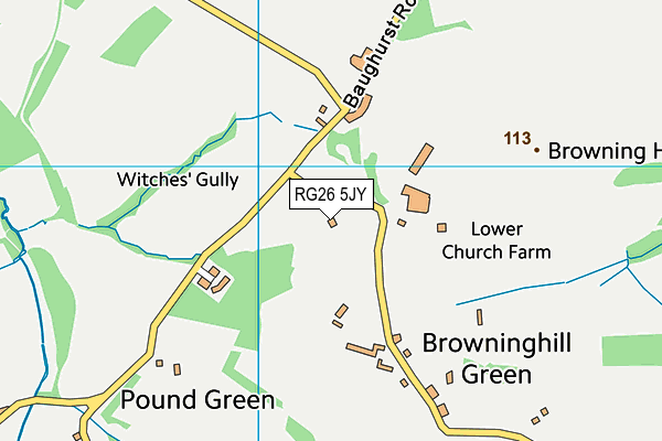 RG26 5JY map - OS VectorMap District (Ordnance Survey) RG26 5JY map - OS VectorMap District (Ordnance Survey)