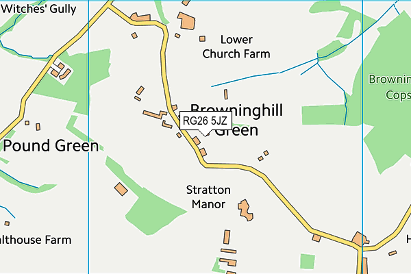 RG26 5JZ map - OS VectorMap District (Ordnance Survey) RG26 5JZ map - OS VectorMap District (Ordnance Survey)