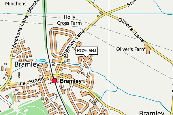 RG26 5NJ map - OS VectorMap District (Ordnance Survey) RG26 5NJ map - OS VectorMap District (Ordnance Survey)