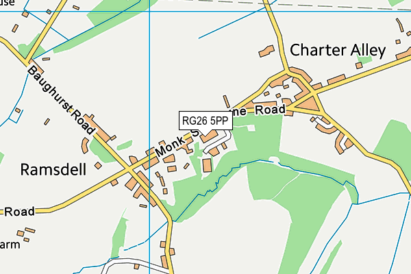 RG26 5PP map - OS VectorMap District (Ordnance Survey) RG26 5PP map - OS VectorMap District (Ordnance Survey)