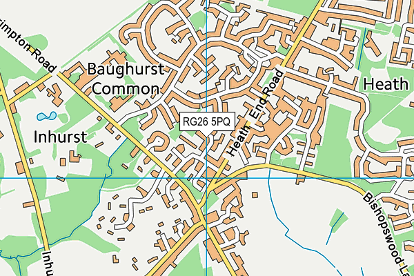 RG26 5PQ map - OS VectorMap District (Ordnance Survey) RG26 5PQ map - OS VectorMap District (Ordnance Survey)