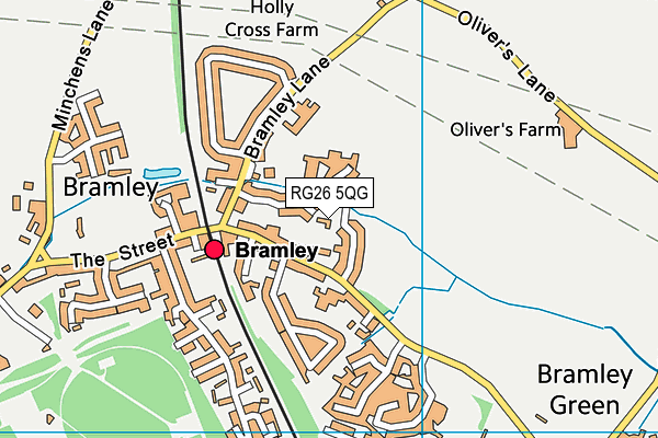 RG26 5QG map - OS VectorMap District (Ordnance Survey) RG26 5QG map - OS VectorMap District (Ordnance Survey)