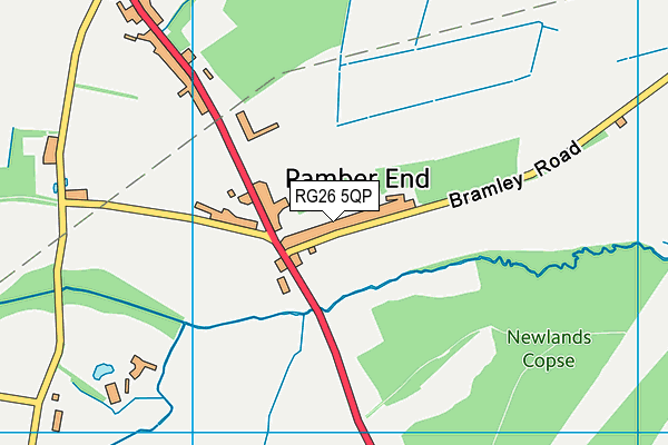 RG26 5QP map - OS VectorMap District (Ordnance Survey) RG26 5QP map - OS VectorMap District (Ordnance Survey)
