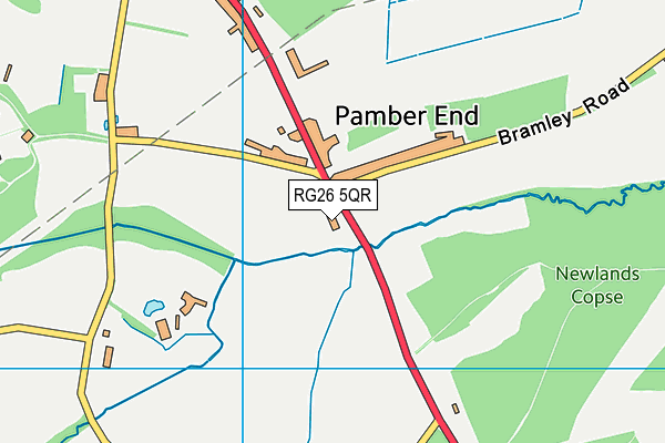 RG26 5QR map - OS VectorMap District (Ordnance Survey) RG26 5QR map - OS VectorMap District (Ordnance Survey)