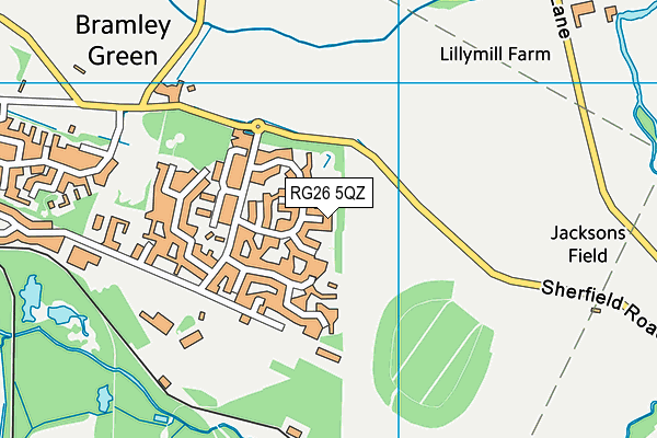 RG26 5QZ map - OS VectorMap District (Ordnance Survey) RG26 5QZ map - OS VectorMap District (Ordnance Survey)