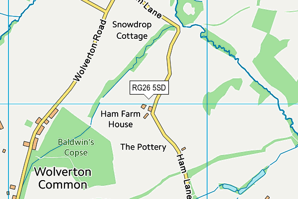 RG26 5SD map - OS VectorMap District (Ordnance Survey) RG26 5SD map - OS VectorMap District (Ordnance Survey)