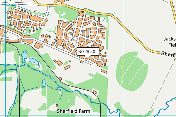 RG26 5XL map - OS VectorMap District (Ordnance Survey) RG26 5XL map - OS VectorMap District (Ordnance Survey)