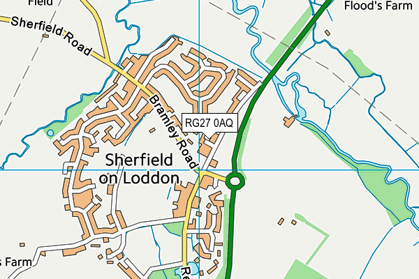 RG27 0AQ map - OS VectorMap District (Ordnance Survey) RG27 0AQ map - OS VectorMap District (Ordnance Survey)