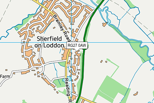 RG27 0AW map - OS VectorMap District (Ordnance Survey) RG27 0AW map - OS VectorMap District (Ordnance Survey)