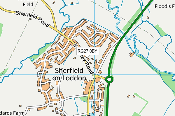 RG27 0BY map - OS VectorMap District (Ordnance Survey) RG27 0BY map - OS VectorMap District (Ordnance Survey)