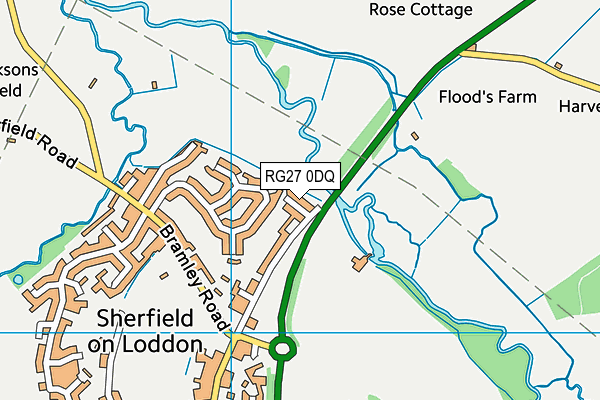 RG27 0DQ map - OS VectorMap District (Ordnance Survey)
