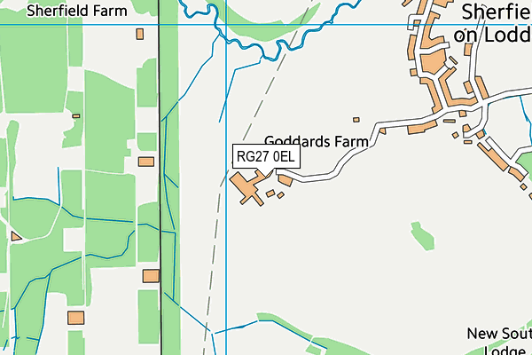 RG27 0EL map - OS VectorMap District (Ordnance Survey) RG27 0EL map - OS VectorMap District (Ordnance Survey)