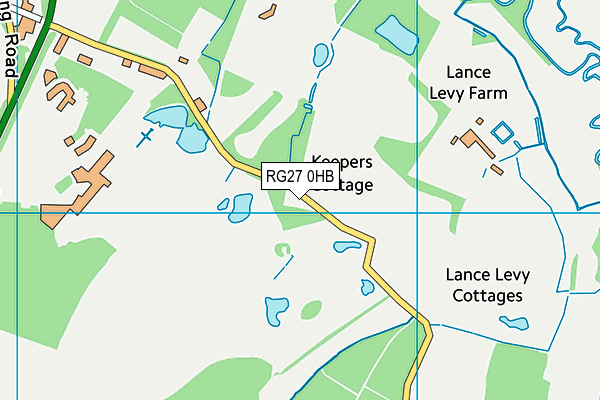 RG27 0HB map - OS VectorMap District (Ordnance Survey) RG27 0HB map - OS VectorMap District (Ordnance Survey)