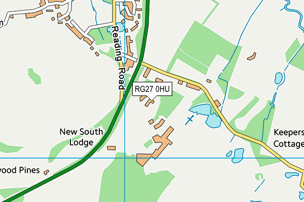 RG27 0HU map - OS VectorMap District (Ordnance Survey) RG27 0HU map - OS VectorMap District (Ordnance Survey)