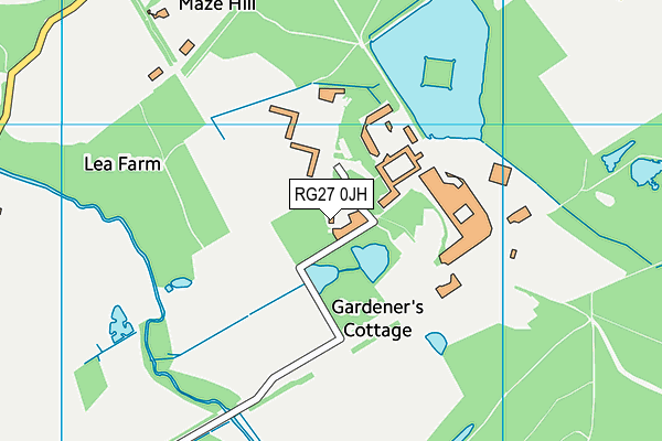 RG27 0JH map - OS VectorMap District (Ordnance Survey) RG27 0JH map - OS VectorMap District (Ordnance Survey)