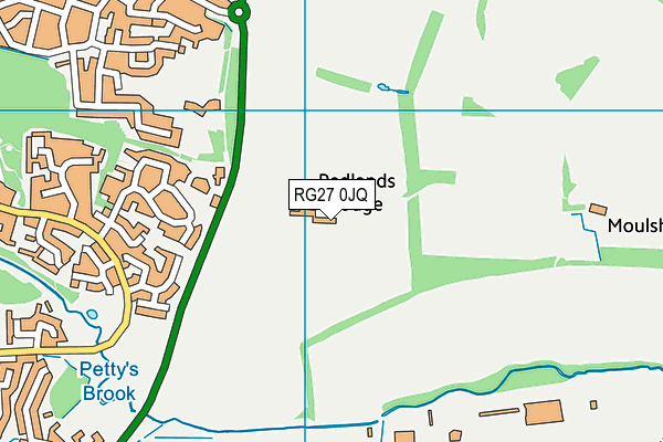 RG27 0JQ map - OS VectorMap District (Ordnance Survey) RG27 0JQ map - OS VectorMap District (Ordnance Survey)