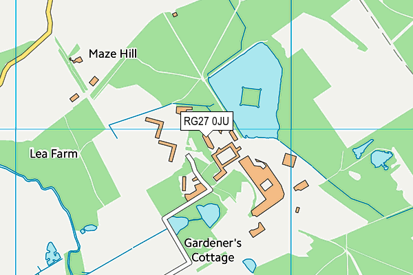 RG27 0JU map - OS VectorMap District (Ordnance Survey) RG27 0JU map - OS VectorMap District (Ordnance Survey)