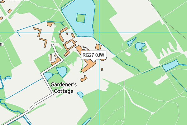 RG27 0JW map - OS VectorMap District (Ordnance Survey) RG27 0JW map - OS VectorMap District (Ordnance Survey)