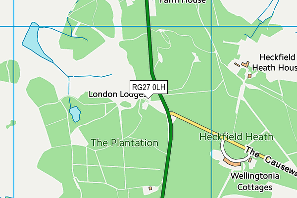 RG27 0LH map - OS VectorMap District (Ordnance Survey) RG27 0LH map - OS VectorMap District (Ordnance Survey)