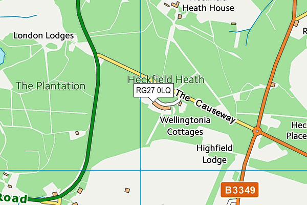 RG27 0LQ map - OS VectorMap District (Ordnance Survey) RG27 0LQ map - OS VectorMap District (Ordnance Survey)