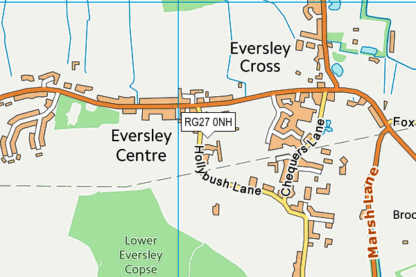RG27 0NH map - OS VectorMap District (Ordnance Survey)
