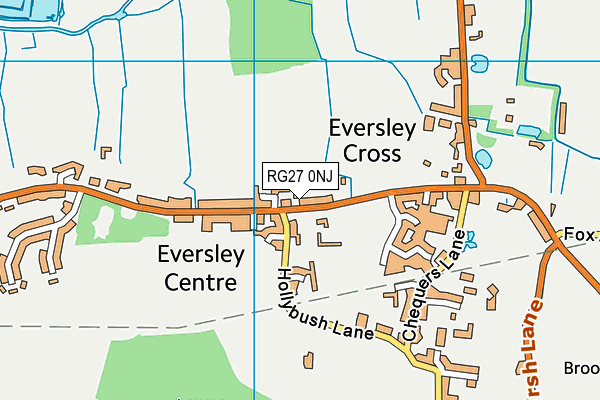 RG27 0NJ map - OS VectorMap District (Ordnance Survey)