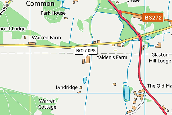 RG27 0PS map - OS VectorMap District (Ordnance Survey) RG27 0PS map - OS VectorMap District (Ordnance Survey)
