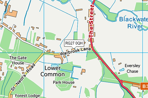 RG27 0QH map - OS VectorMap District (Ordnance Survey) RG27 0QH map - OS VectorMap District (Ordnance Survey)