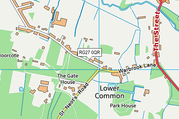 RG27 0QR map - OS VectorMap District (Ordnance Survey) RG27 0QR map - OS VectorMap District (Ordnance Survey)