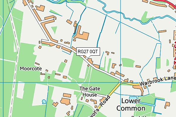 RG27 0QT map - OS VectorMap District (Ordnance Survey) RG27 0QT map - OS VectorMap District (Ordnance Survey)