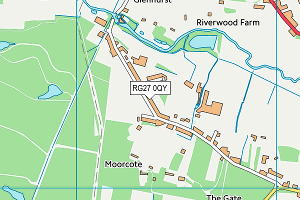 RG27 0QY map - OS VectorMap District (Ordnance Survey) RG27 0QY map - OS VectorMap District (Ordnance Survey)