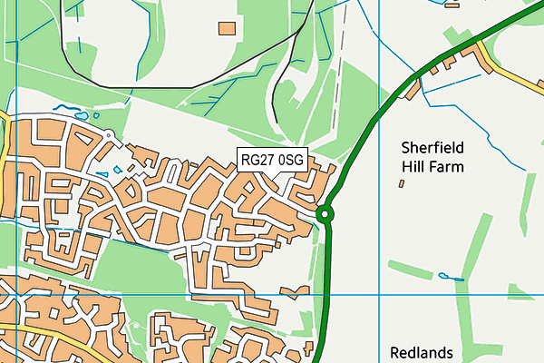 RG27 0SG map - OS VectorMap District (Ordnance Survey) RG27 0SG map - OS VectorMap District (Ordnance Survey)