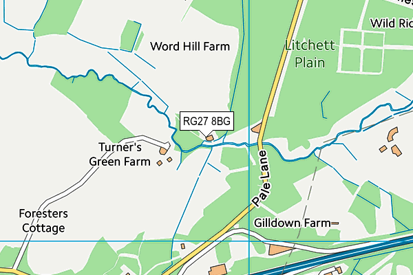 RG27 8BG map - OS VectorMap District (Ordnance Survey) RG27 8BG map - OS VectorMap District (Ordnance Survey)