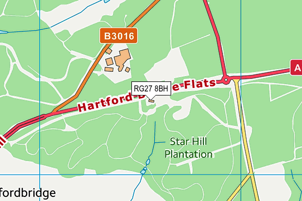 RG27 8BH map - OS VectorMap District (Ordnance Survey) RG27 8BH map - OS VectorMap District (Ordnance Survey)