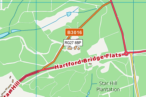 RG27 8BP map - OS VectorMap District (Ordnance Survey) RG27 8BP map - OS VectorMap District (Ordnance Survey)