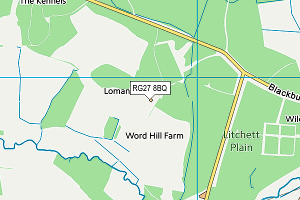 RG27 8BQ map - OS VectorMap District (Ordnance Survey) RG27 8BQ map - OS VectorMap District (Ordnance Survey)
