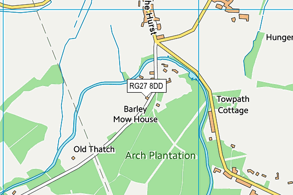 RG27 8DD map - OS VectorMap District (Ordnance Survey)