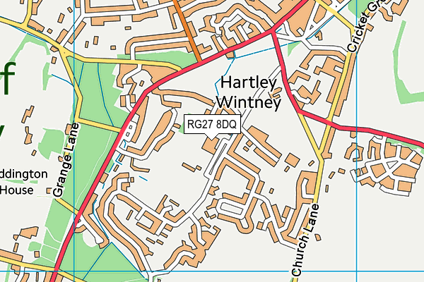 RG27 8DQ map - OS VectorMap District (Ordnance Survey) RG27 8DQ map - OS VectorMap District (Ordnance Survey)