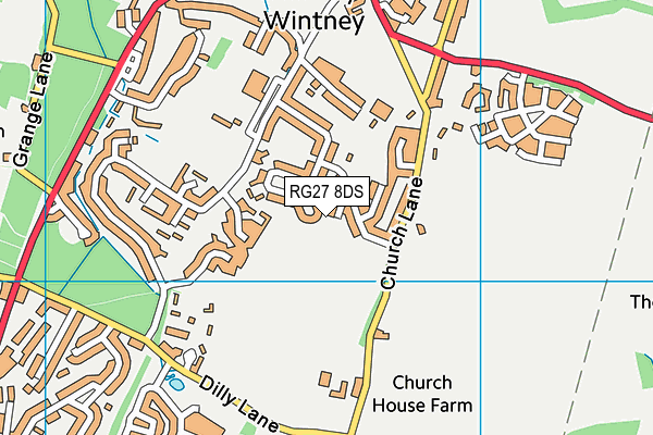 RG27 8DS map - OS VectorMap District (Ordnance Survey) RG27 8DS map - OS VectorMap District (Ordnance Survey)