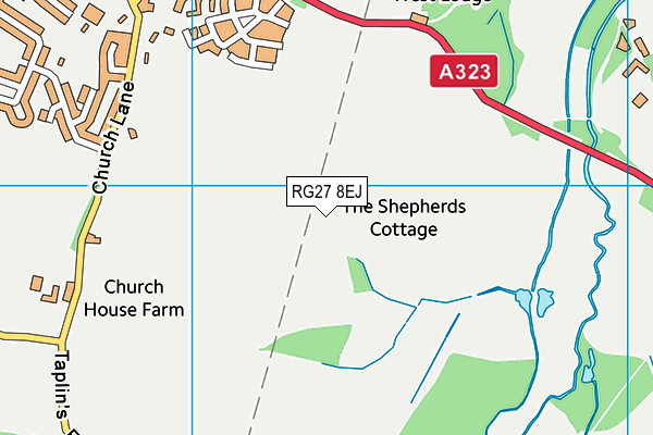 RG27 8EJ map - OS VectorMap District (Ordnance Survey) RG27 8EJ map - OS VectorMap District (Ordnance Survey)