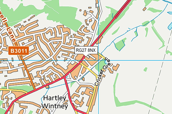 RG27 8NX map - OS VectorMap District (Ordnance Survey) RG27 8NX map - OS VectorMap District (Ordnance Survey)